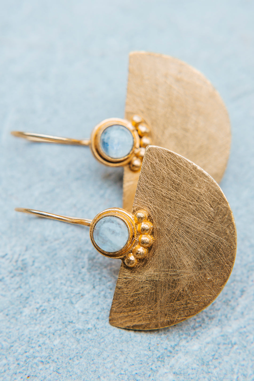 Half-Moon Earrings Moonstone