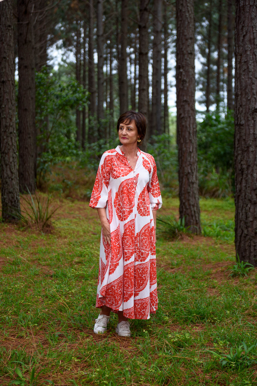 Charis Dress — Emperor Red