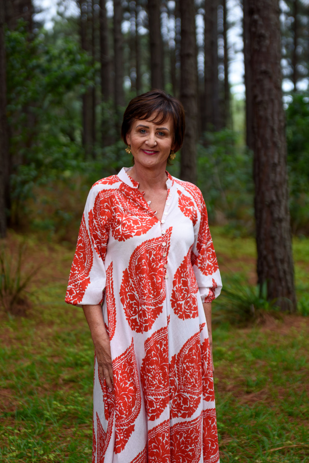 Charis Dress — Emperor Red