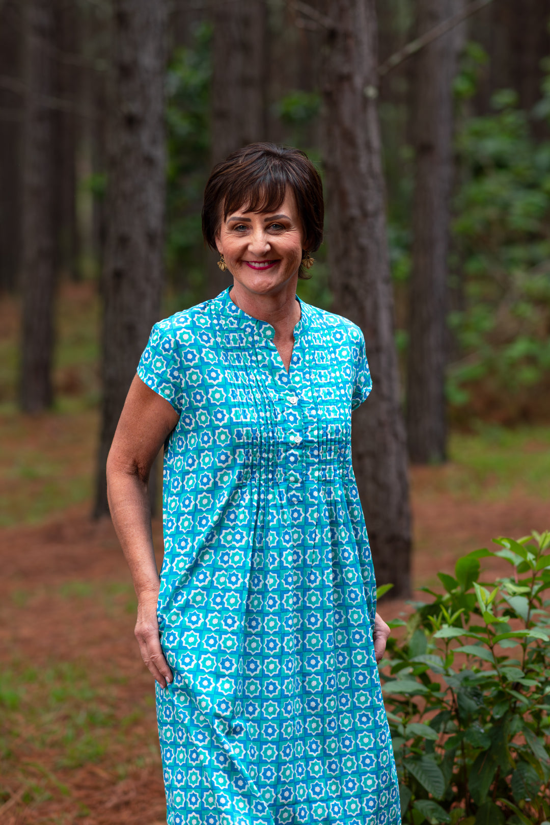 Evie Dress — Starry Night Blue