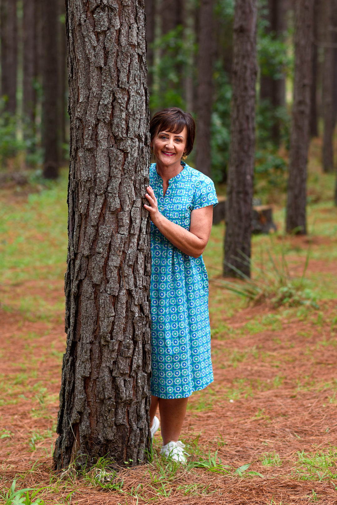 Evie Dress — Starry Night Blue