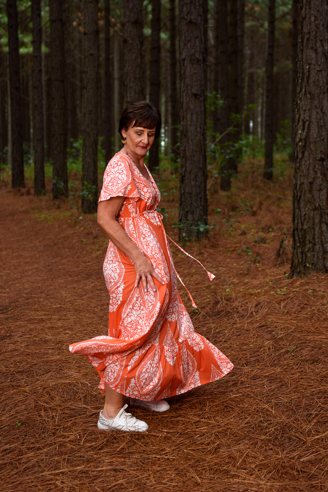 Brooke Dress — Emperor Coral