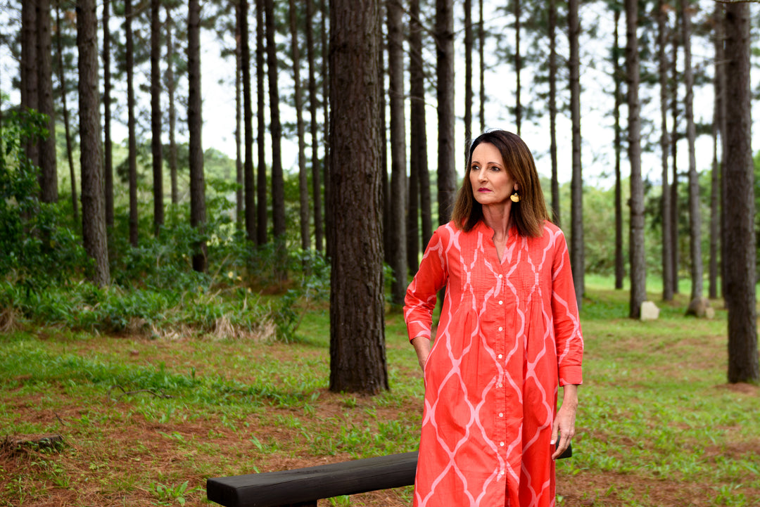 Sonja Dress — Moroccan Coral