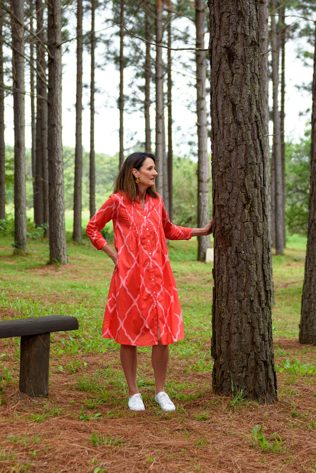 Sonja Dress — Moroccan Coral