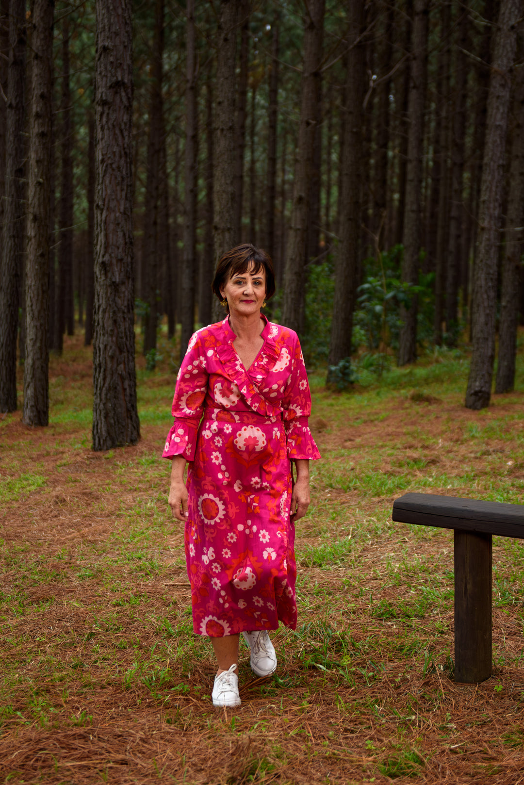 Mickey Wrap Dress — Suzani Pink