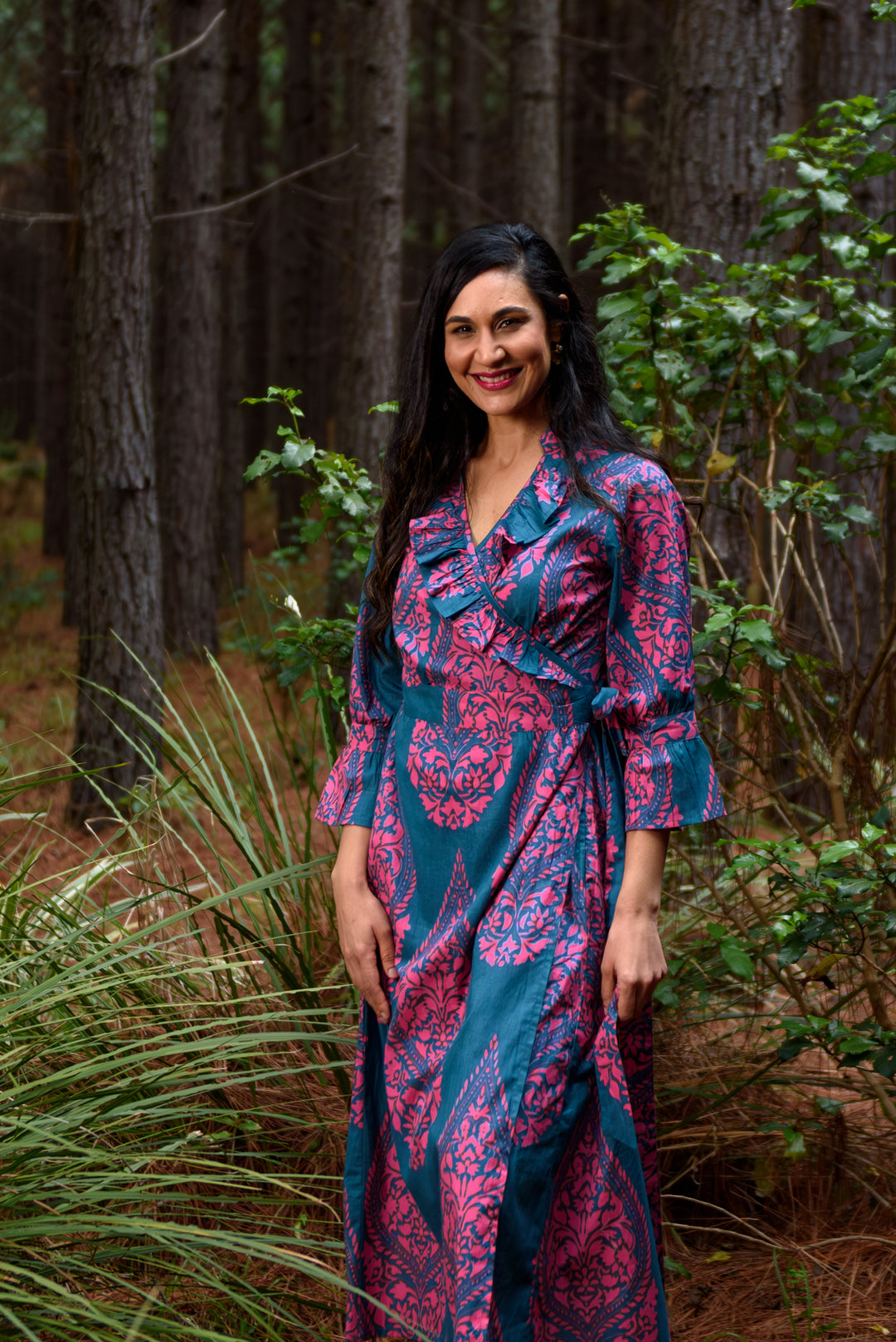 Mickey Wrap Dress — Emperor Teal