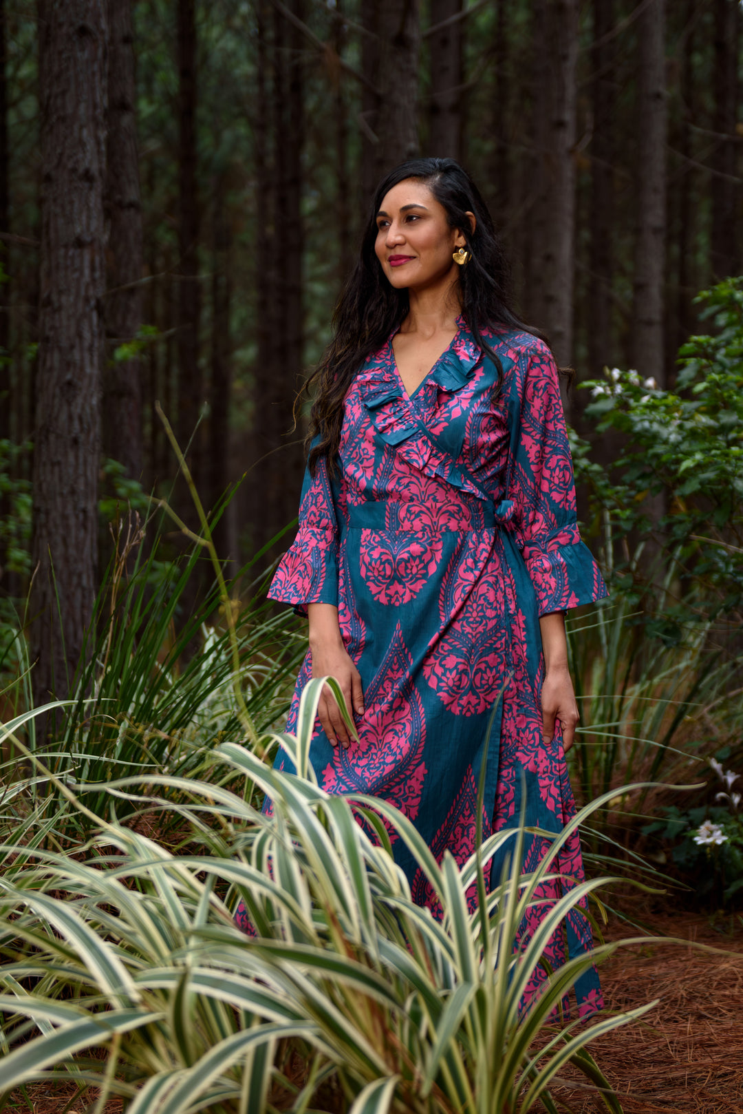Mickey Wrap Dress — Emperor Teal