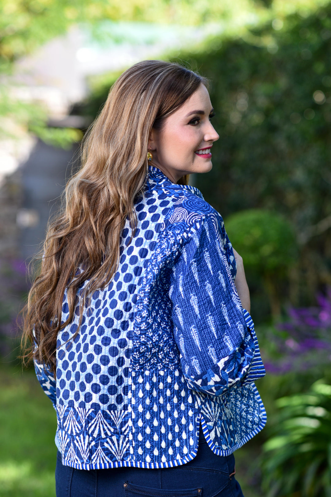 Beckham Reversible Padded Jacket - Navy Blue Fun Design