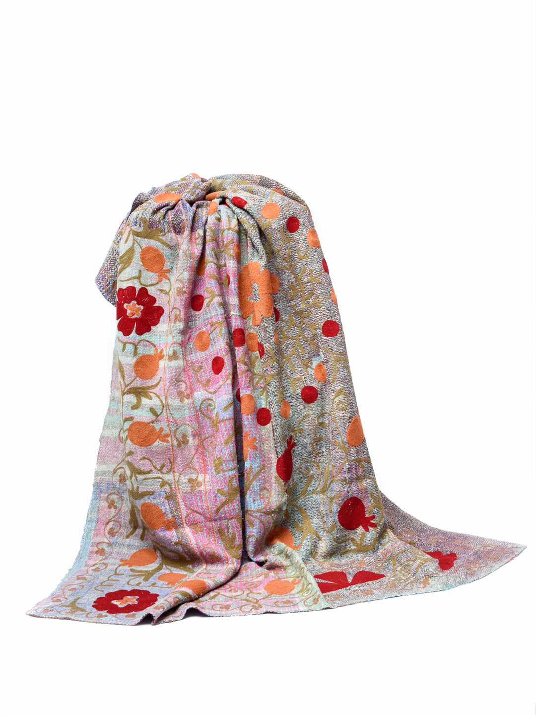 Vintage Suzani Throw - Sunset