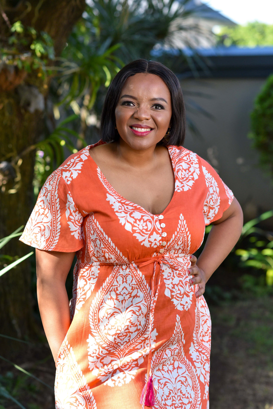 Brooke Dress — Emperor Coral