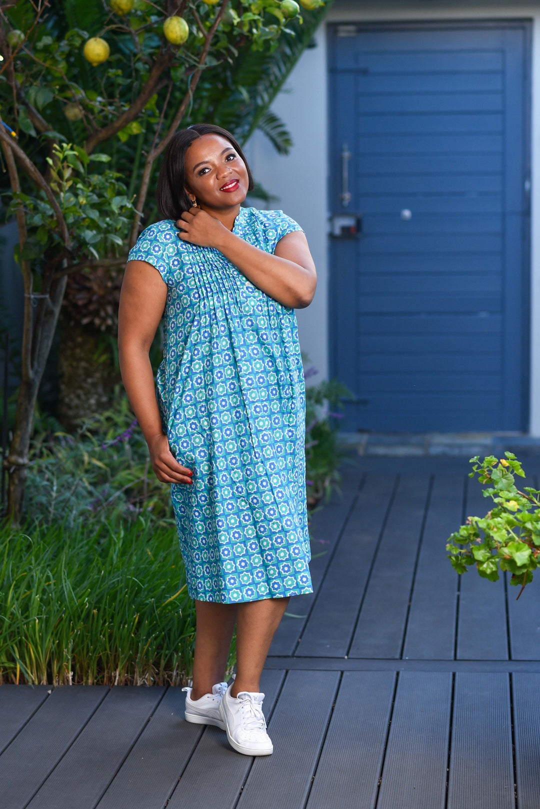 Evie Dress — Starry Night Blue