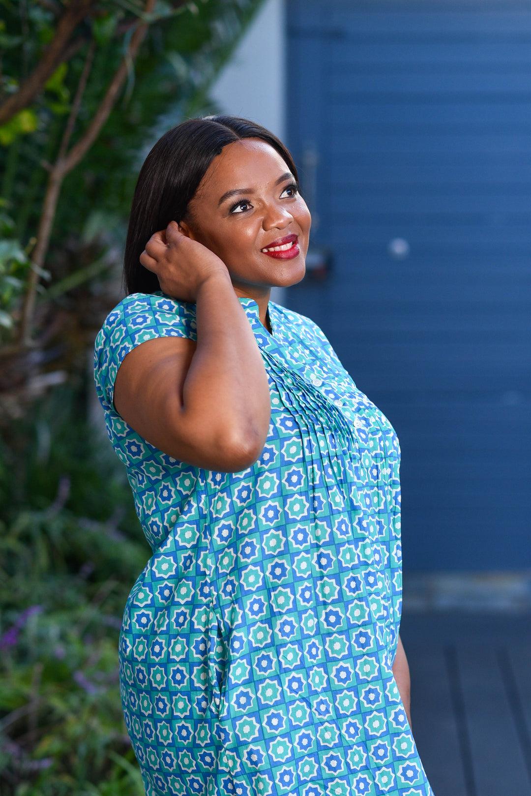 Evie Dress — Starry Night Blue