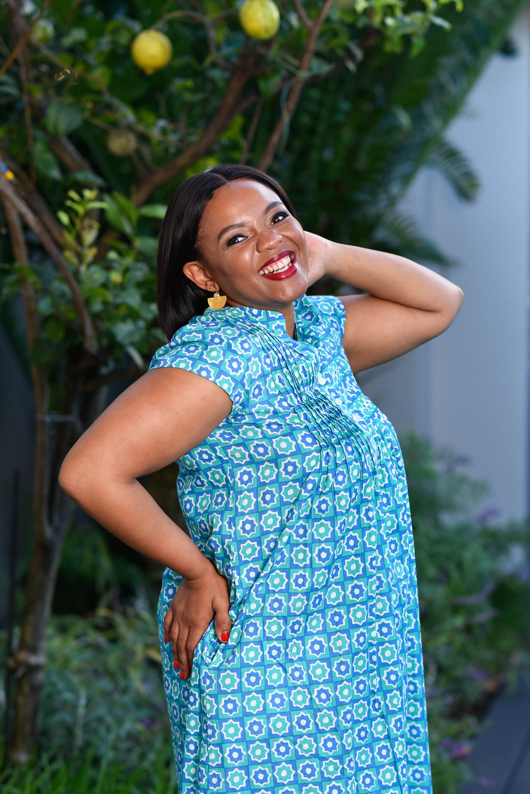 Evie Dress — Starry Night Blue
