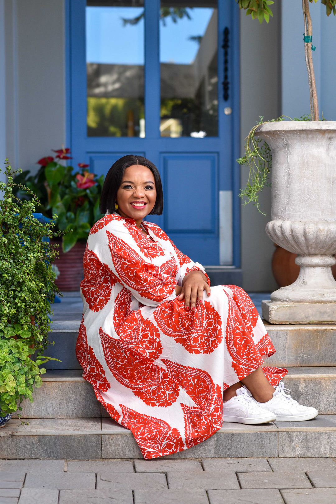 Charis Dress — Emperor Red