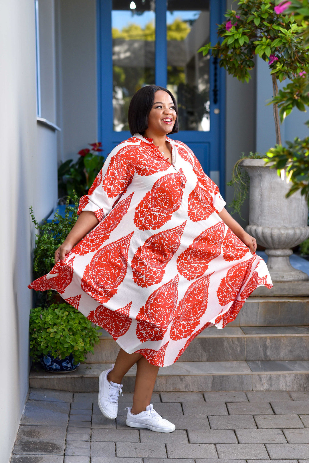 Charis Dress — Emperor Red