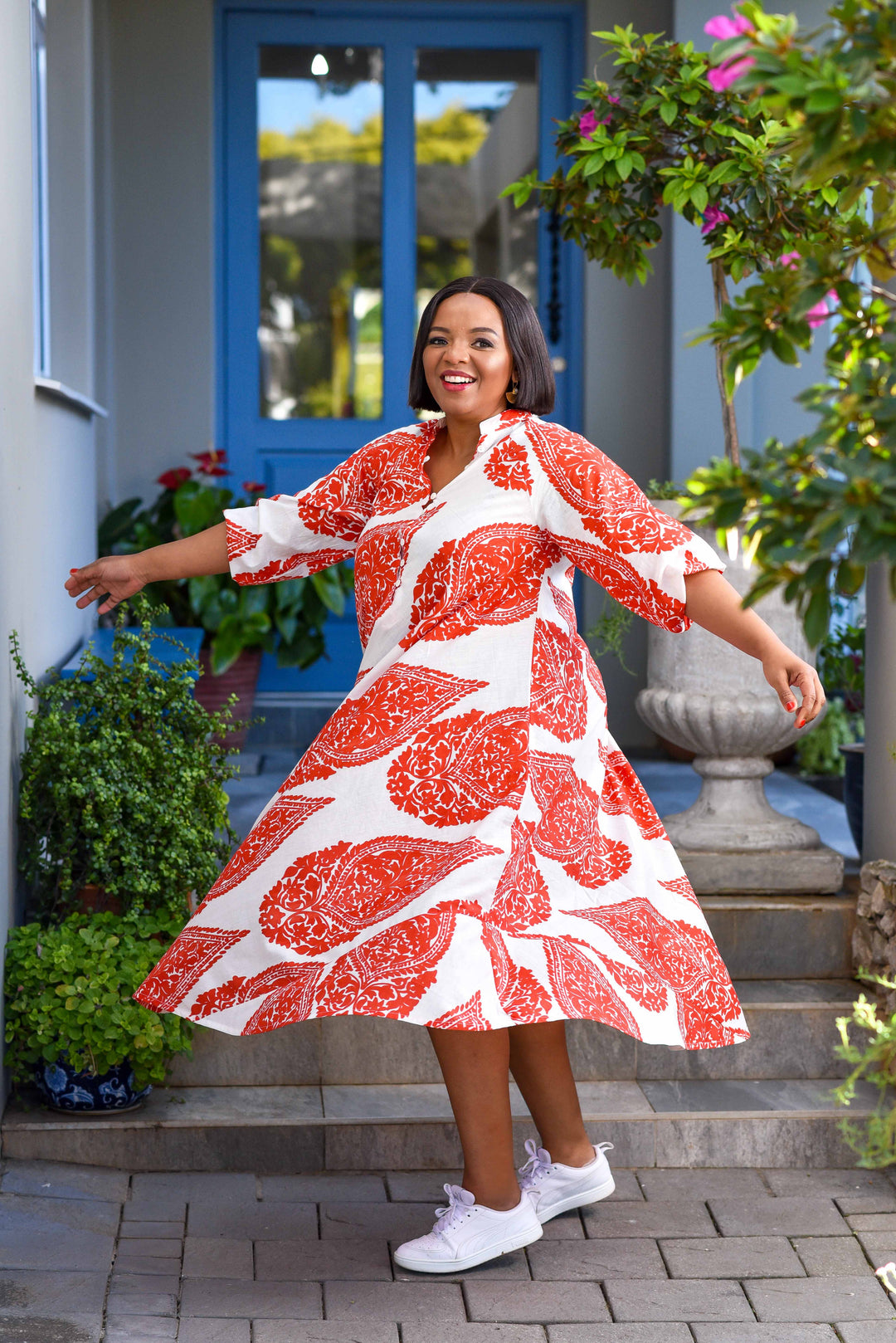 Charis Dress — Emperor Red
