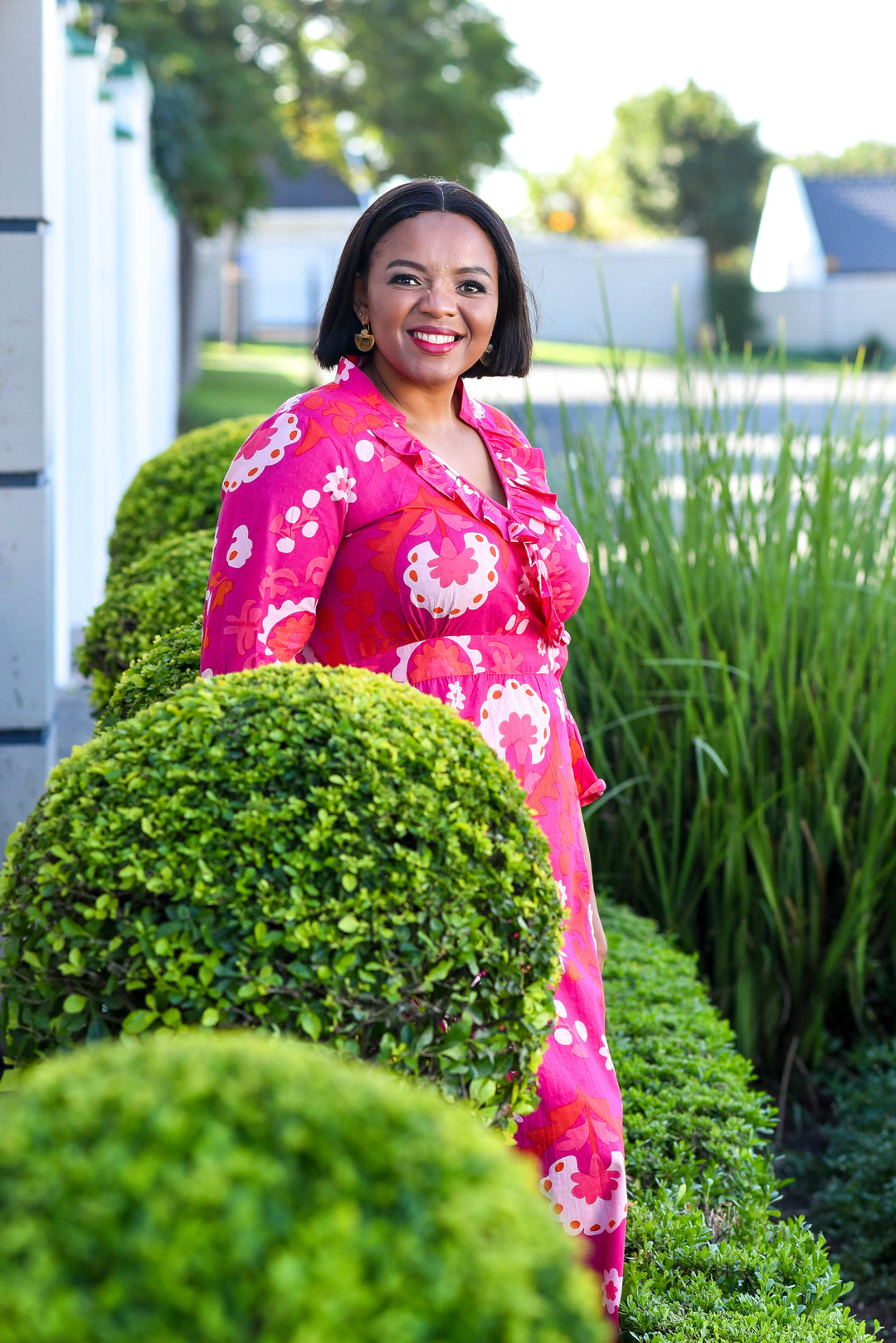 Mickey Wrap Dress — Suzani Pink