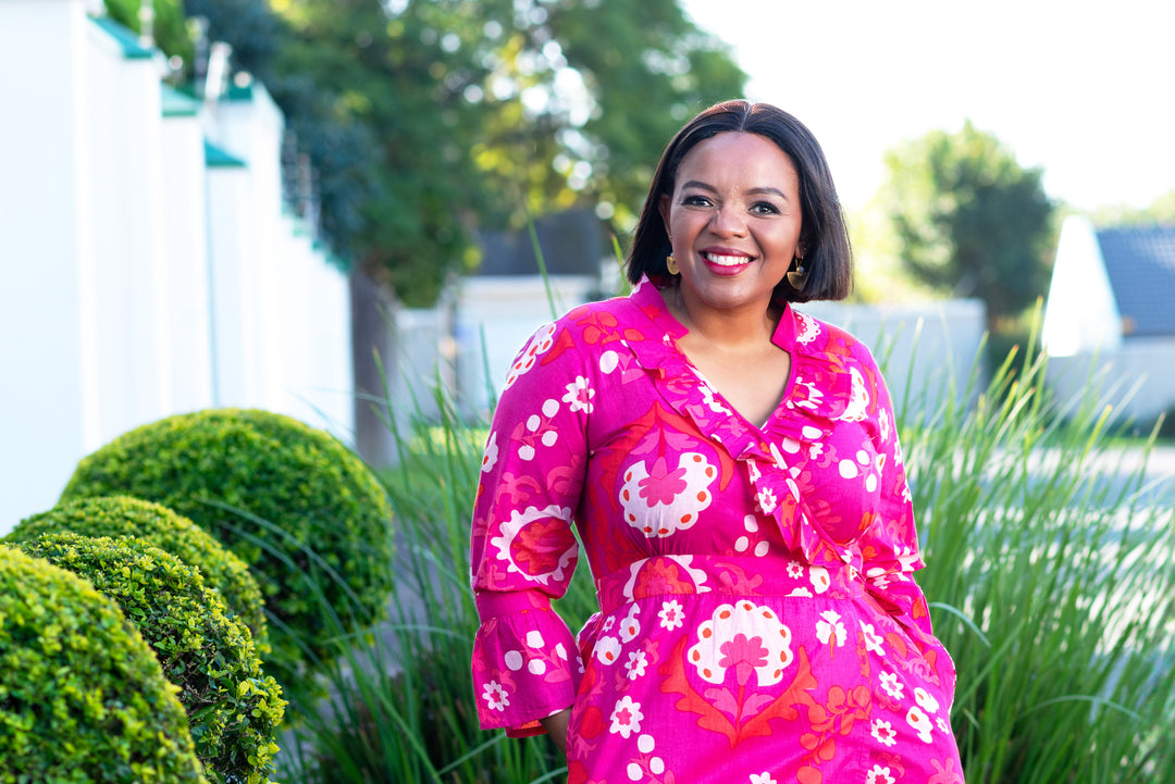 Mickey Wrap Dress — Suzani Pink