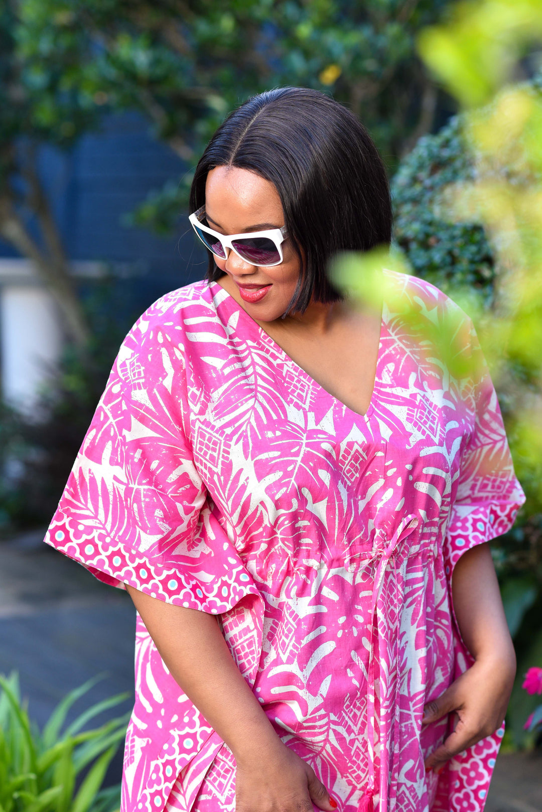 Maya Kaftan — Date Palm Pink