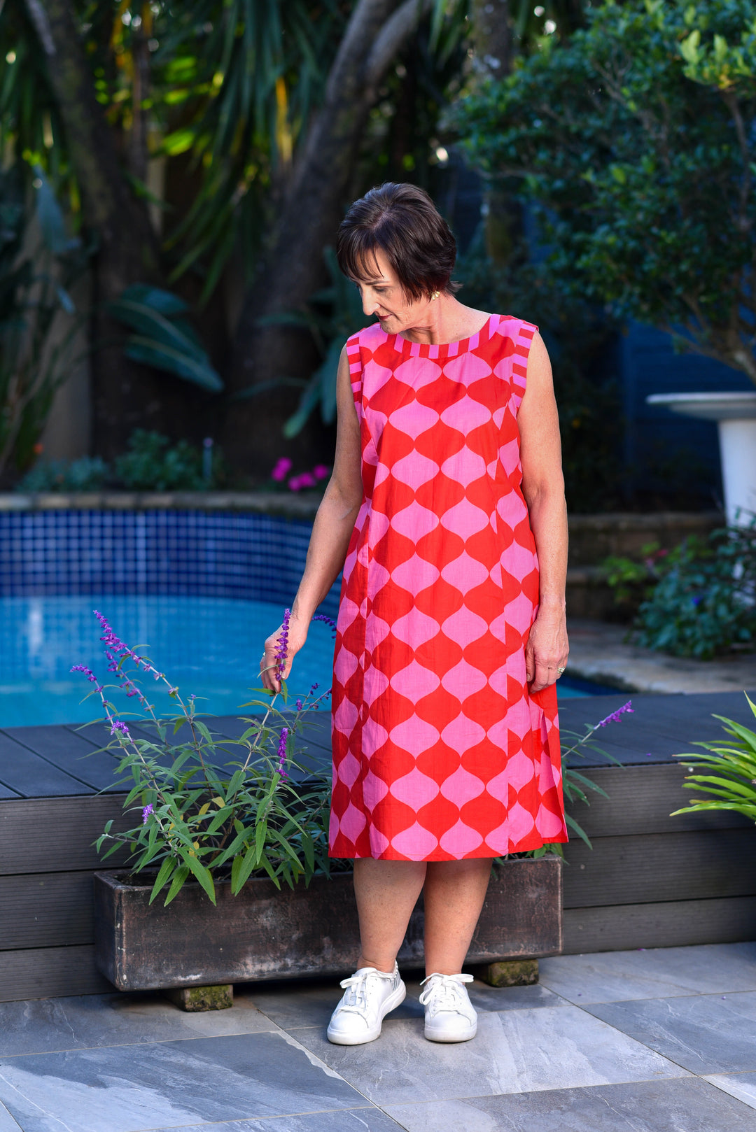 Llyn Dress — Vixon Red/Pink