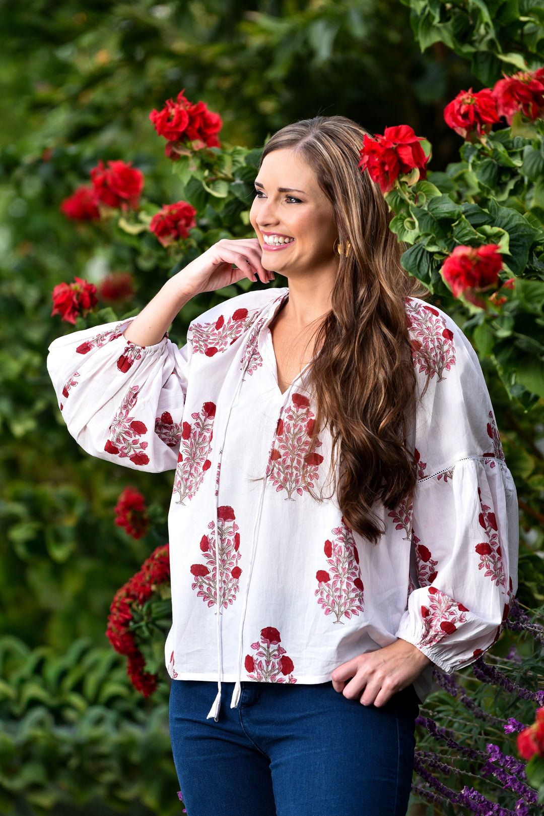 Gracie Top - Rosewood Posy