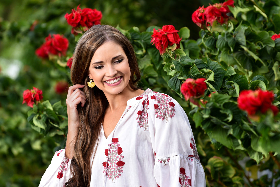 Gracie Top - Rosewood Posy