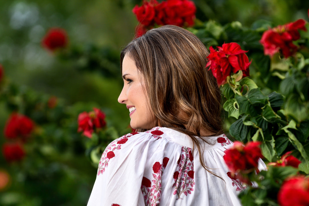 Gracie Top - Rosewood Posy