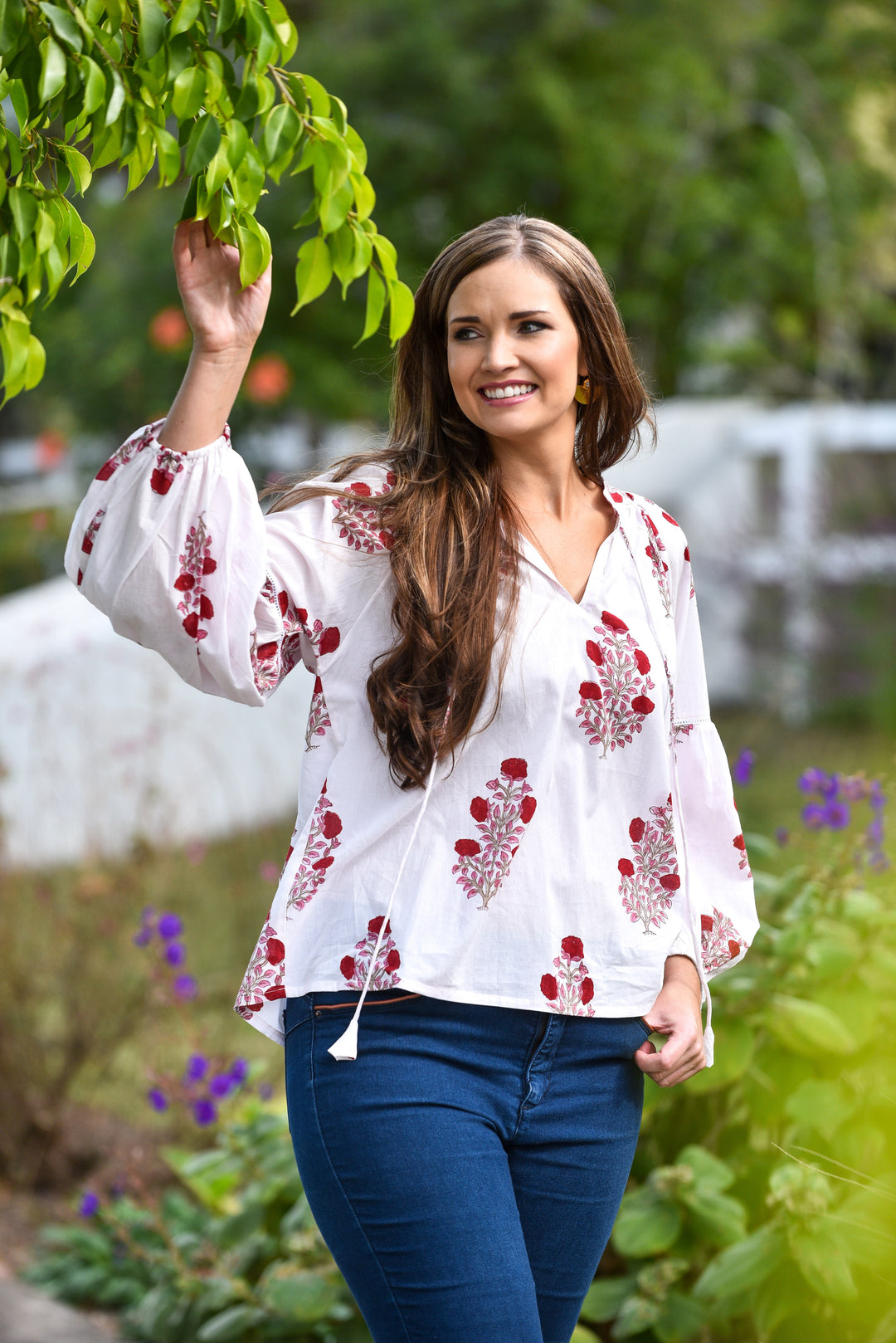 Gracie Top - Rosewood Posy