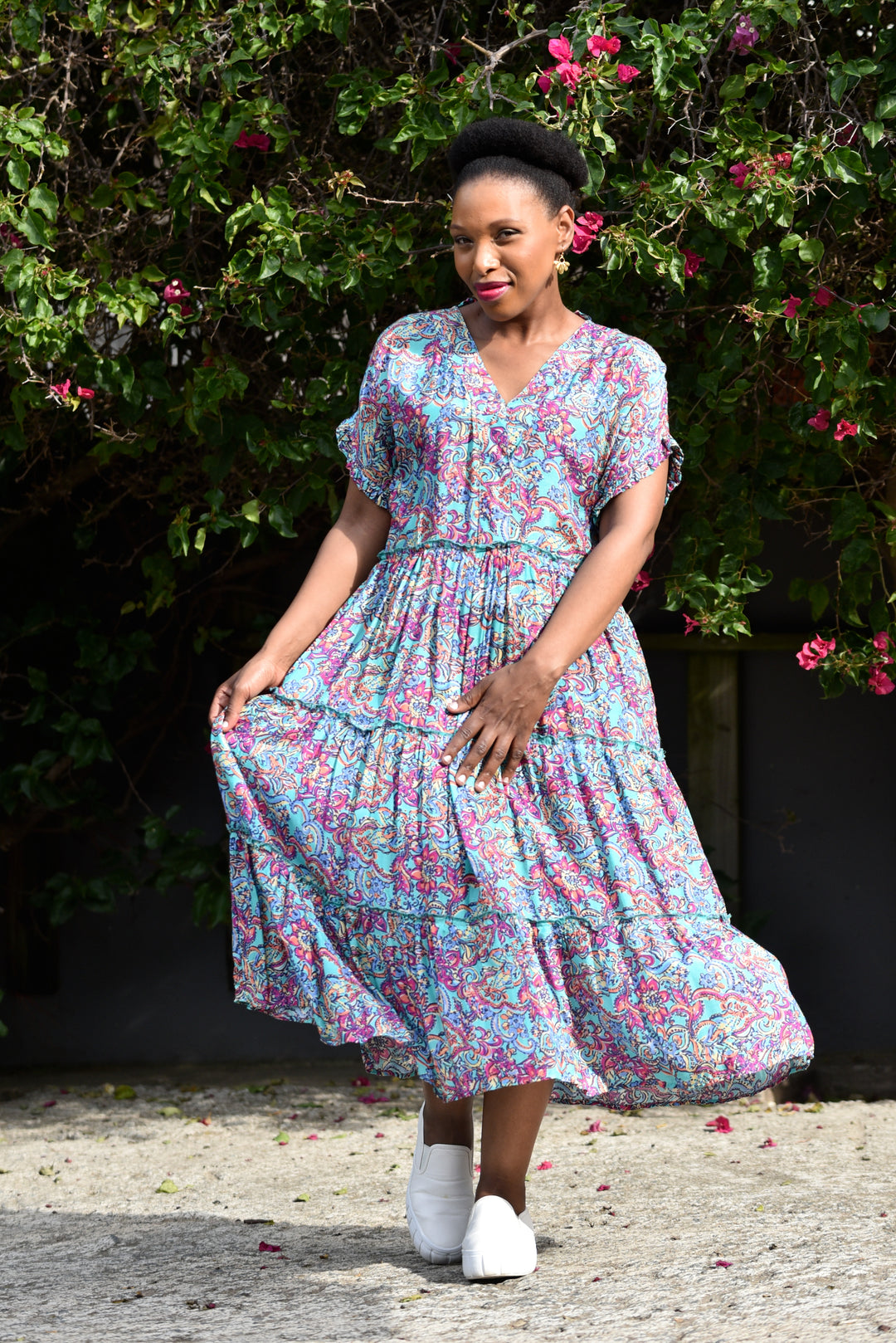 Rosie Dress - Turquoise Fusion