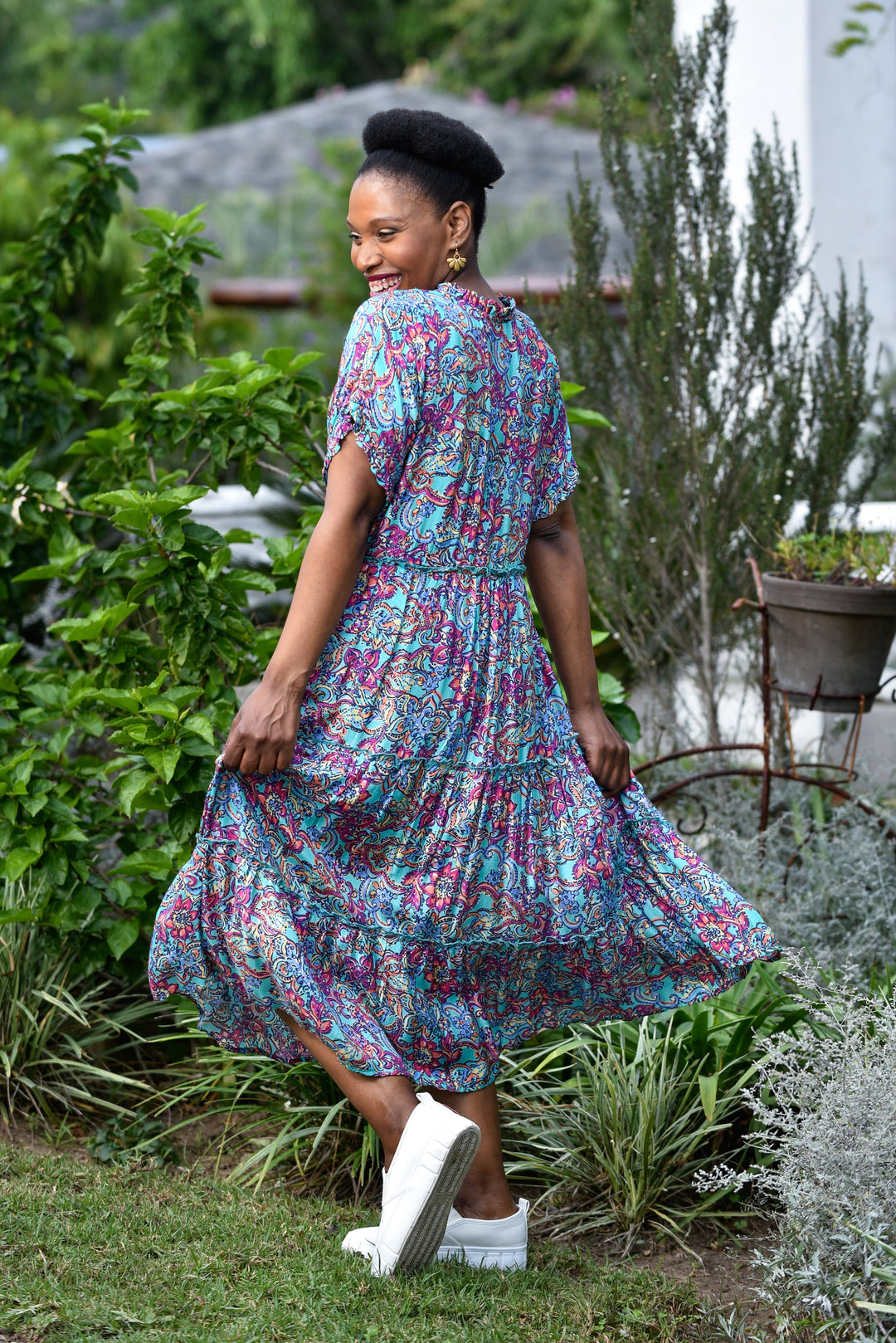 Rosie Dress - Turquoise Fusion