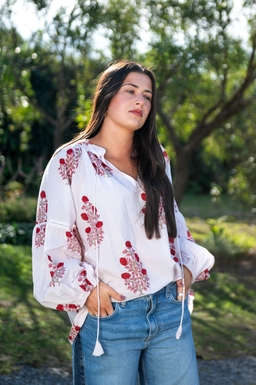 Gracie Top - Rosewood Posy