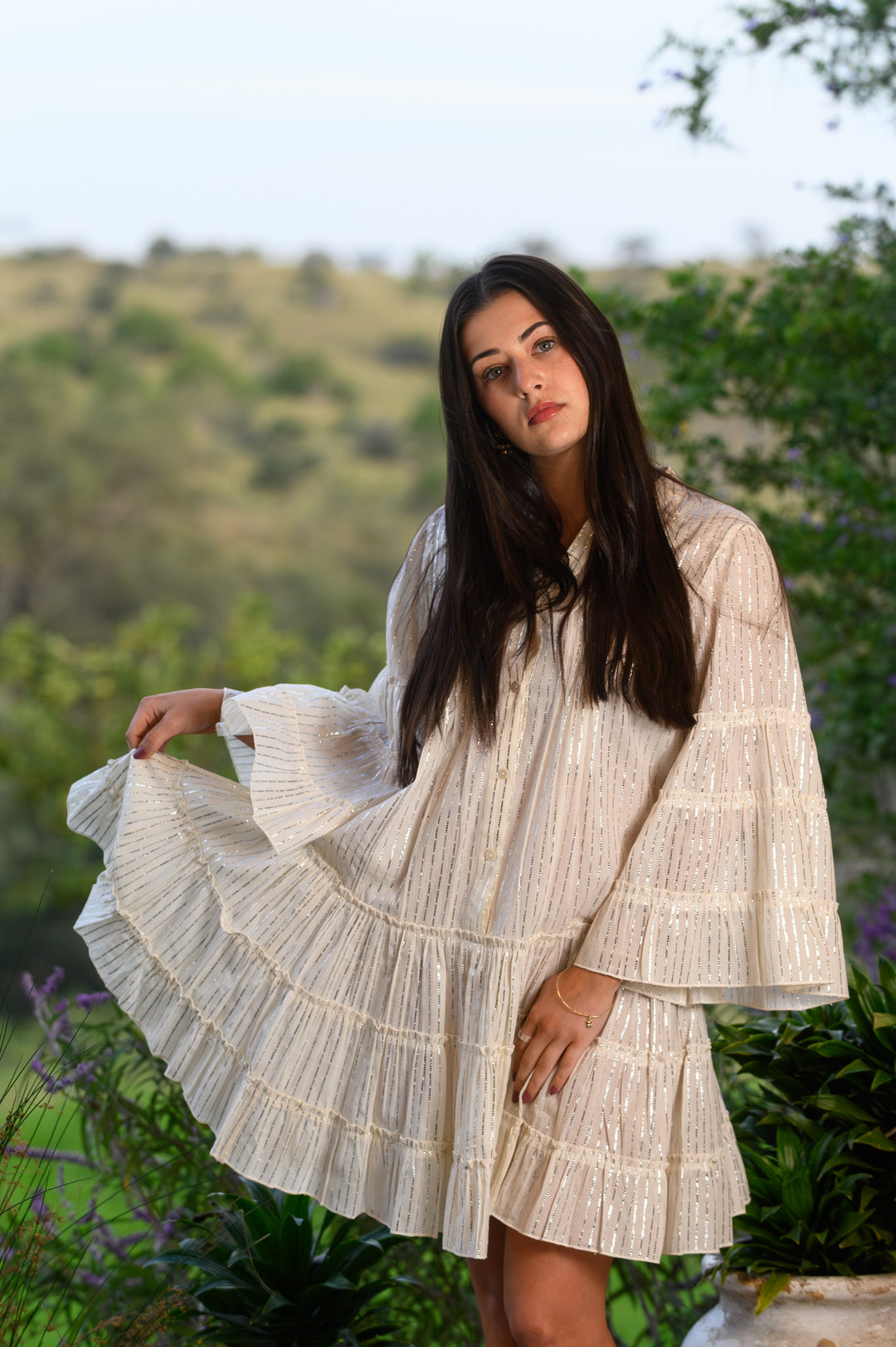Baby Doll Dress - Starlight Stripe