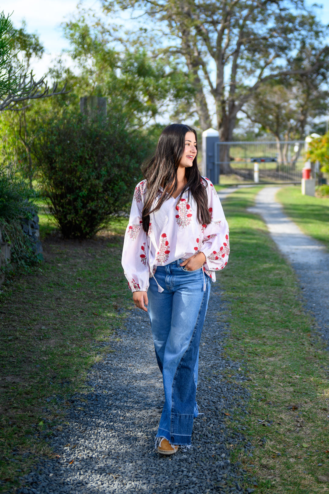 Gracie Top - Rosewood Posy