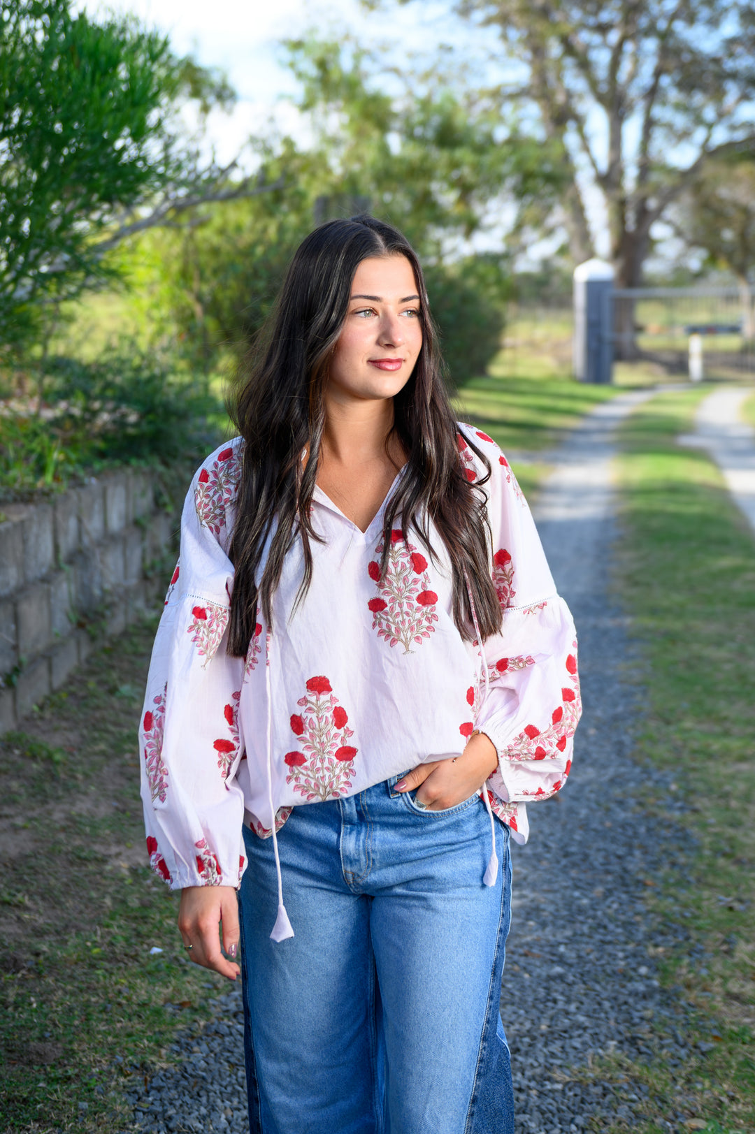 Gracie Top - Rosewood Posy